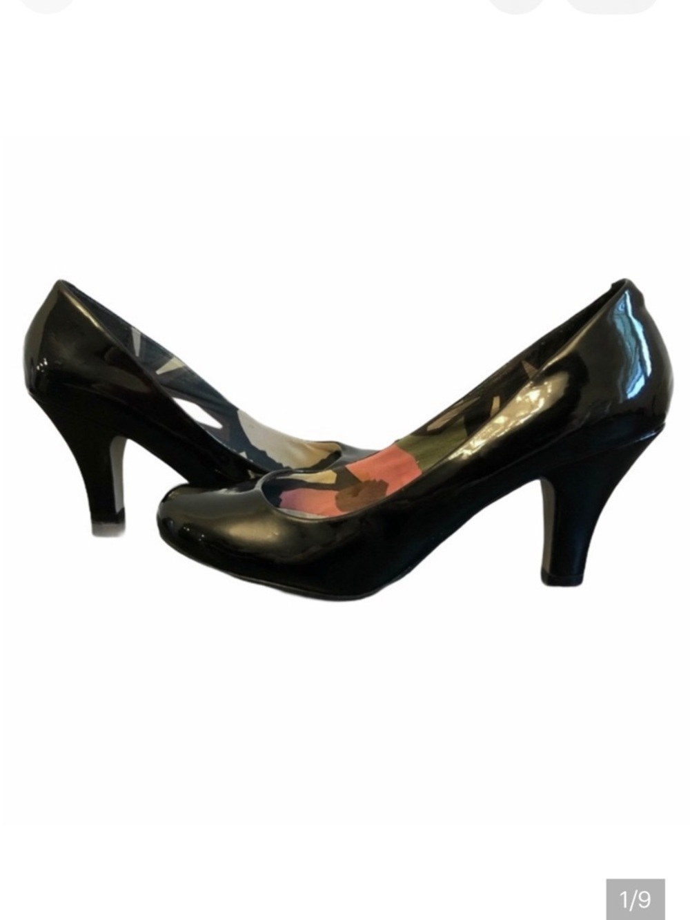 Madden Girl Black Patent Unifyy Heels - Size 7.5